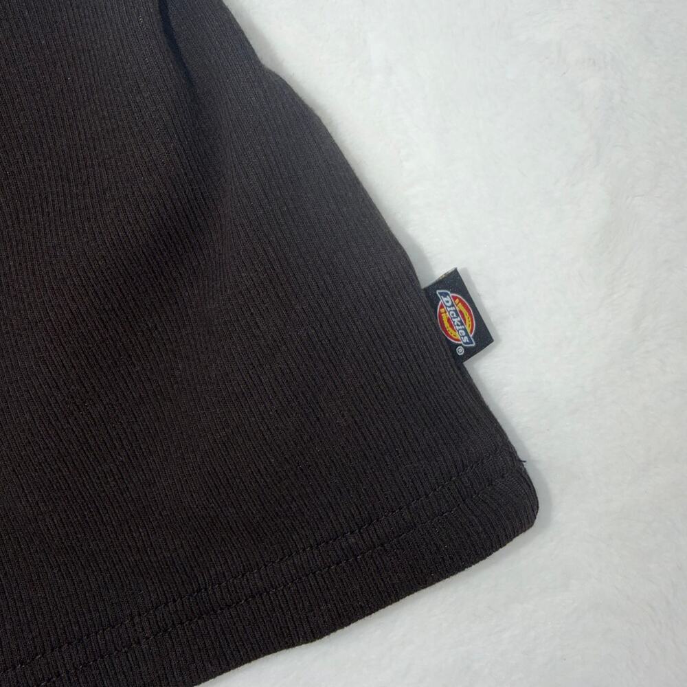 Dickies Black Rhinestone Logo Ribbed Tank Top - Picture 4 of 4